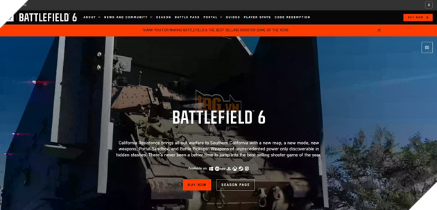 Dù Chưa Hết Năm, EA Vẫn Tự Tin Battlefield 6 Là Trò Chơi FPS Thành Công Nhất 2