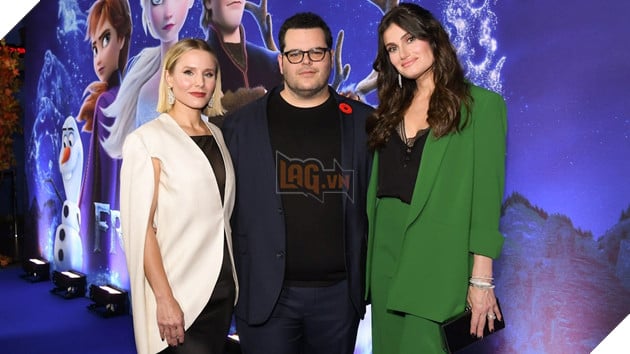 Hình ảnh các ngôi sao Kristen Bell, Idina Menzel và Gosh Gad.