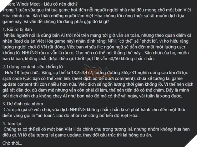 Where Winds Meet Khiến Cộng Đồng Game Thủ Việt Dậy Sóng Vì Drama Việt Hóa 2