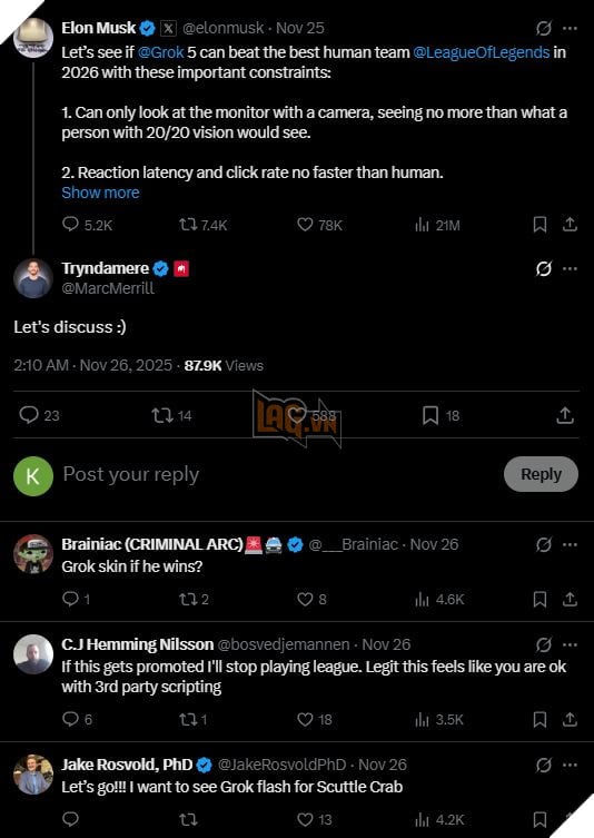 LMHT: Đại Diện T1 Đã Sẵn Sàng Tiếp Đón Lời Thách Đấu Của Tỷ Phú Elon Musk 2