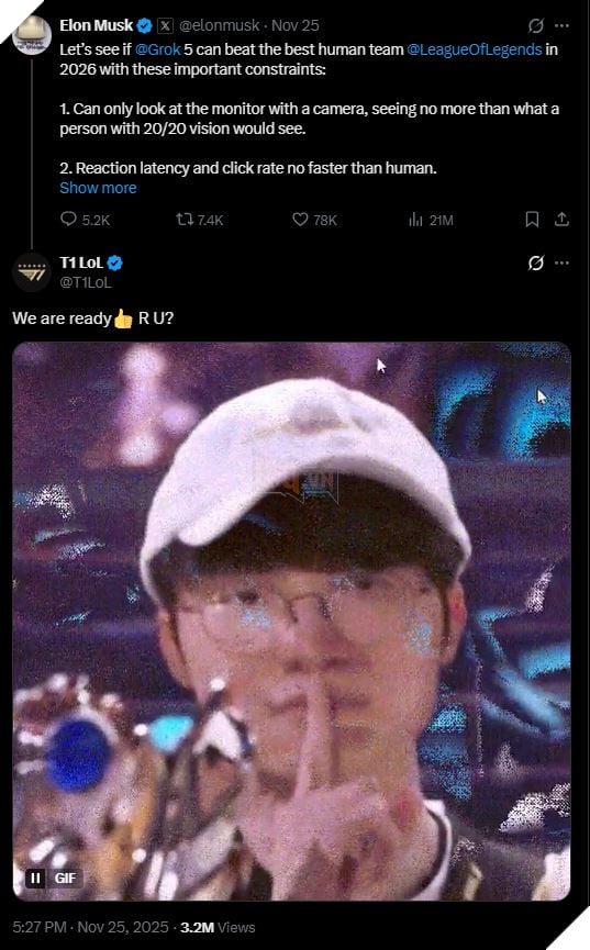 LMHT: Đại Diện T1 Đã Sẵn Sàng Tiếp Đón Lời Thách Đấu Của Tỷ Phú Elon Musk