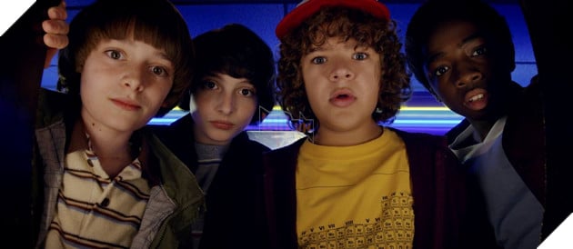 Hình ảnh dàn diễn viên nhí trong series phim Stranger Things.