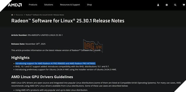 AMD âm thầm ra mắt Radeon Pro W7900D và hé lộ hai GPU AI chưa công bố 2