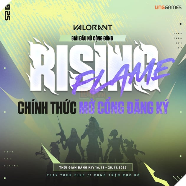 Giải Đấu Rising Flame Đã Sẵn Sàng Khởi Tranh Với 10 Đội Tuyển Valorant Nữ Việt Nam