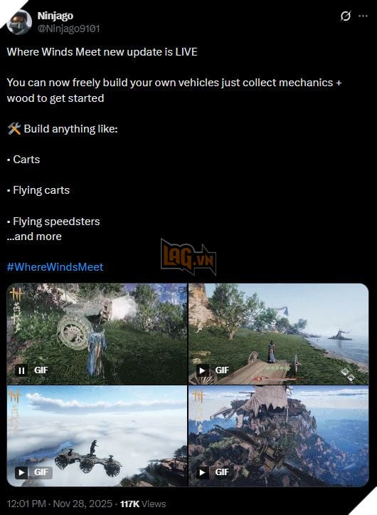 Where Winds Meet Bổ Sung Thêm Cơ Chế Tạo Phương Tiện Di Chuyển Trông Khá Quen 2