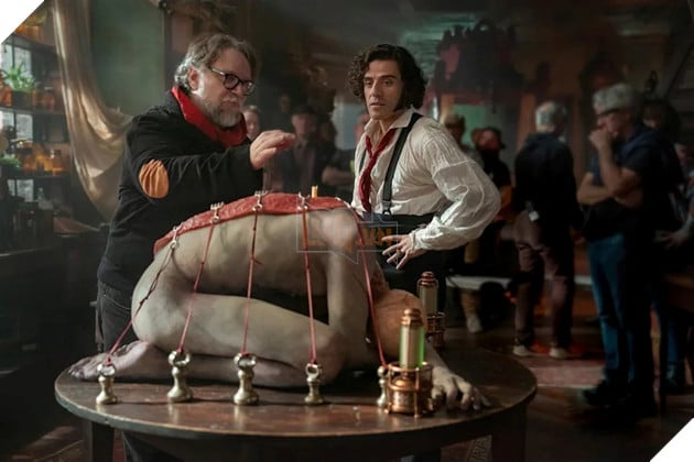 Hình ảnh về việc sản xuất bộ phim Frankenstein.