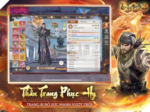 Thần trang Phục Hy là đỉnh cao mới cho game thủ TLBB2 VNG hướng tới.