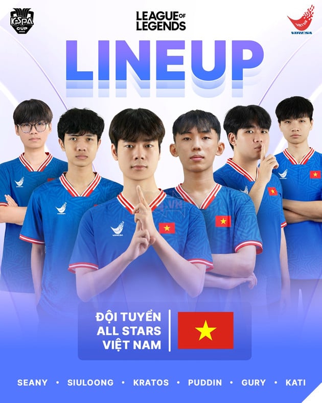 KeSPA Cup 2025: VIRESA Công Bố Đội Hình Chính Thức Của All Stars Việt Nam 2