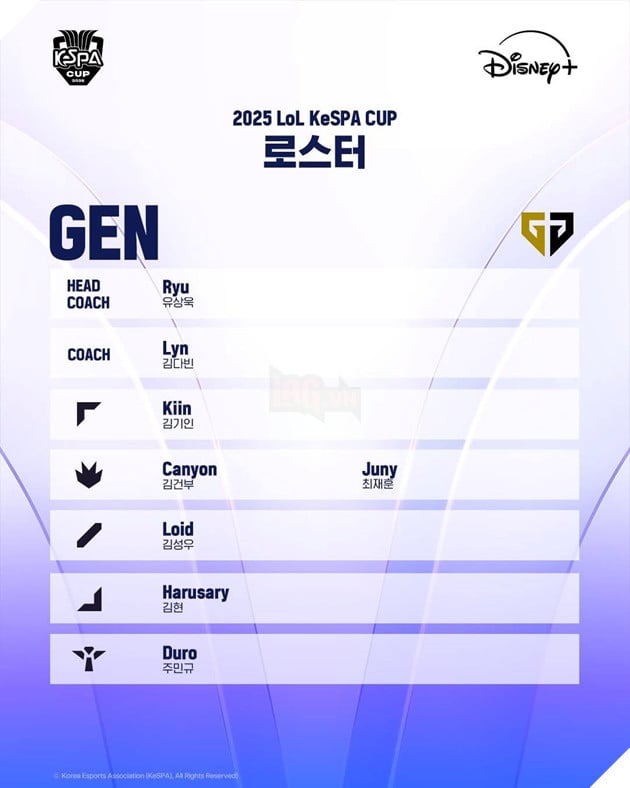 KeSPA Cup 2025: Danh Sách Chính Thức Của Các Đội Tuyển Tham Gia Giải Đấu Off-Season 3