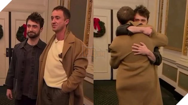 Hình ảnh 2 ngôi sao phim Harry Potter gặp lại nhau đầy cảm xúc.