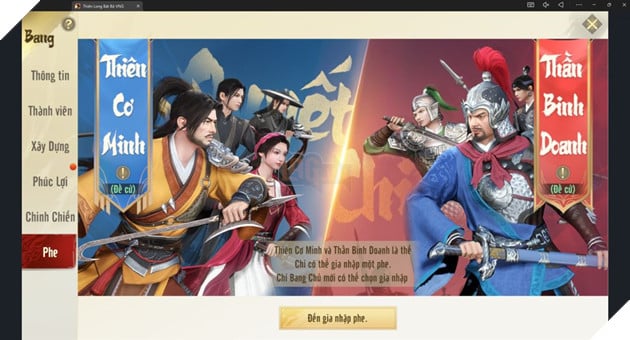 Thiên Long Bát Bộ VNG ra mắt tính năng “Chơi Phe”: Khẳng định bản lĩnh, tranh đoạt vinh quang