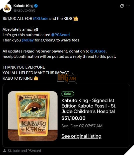 Một Tấm Thẻ Bài Pokemon Kabuto Có Chữ Ký Được Bán Với Giá Hơn 50,000 USD 3