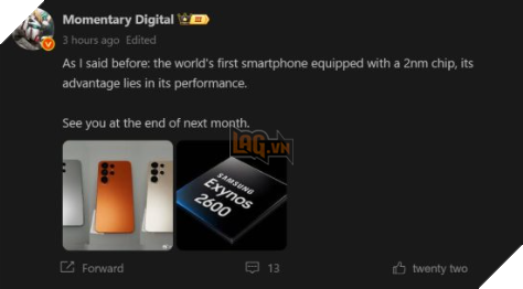 Samsung Hé Lộ Chipset Exynos 2600 GAA 2nm, Sẵn Sàng Cạnh Tranh Với Các Chipset Hàng Đầu 2