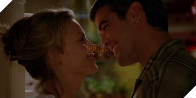 Cảnh của George Clooney và bạn diễn Michelle Pfeiffer trong phim One Fine Day.