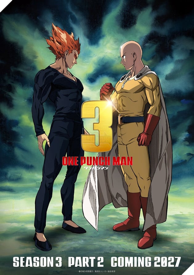 One-Punch Man Season 3 Part 2 xác nhận lên sóng năm 2027, tung teaser đối đầu Saitama vs Garou