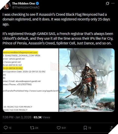 Tiếp Tục Thêm Bằng Chứng Assassin's Creed 4: Black Flag Được Làm Lại Với Cái Tên Mới 2