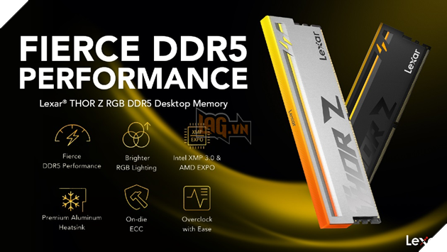 Lexar ra mắt RAM DDR5 THOR Z RGB: thiết kế mới, cấu hình tầm trung, chưa công bố giá bán 2