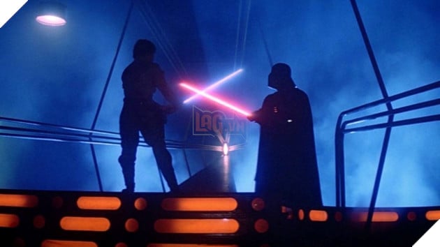 Hình ảnh cảnh đấu kiếm ánh sáng trong "Star Wars".