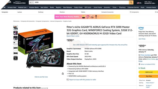 Chiêu lừa RTX 5090 trên Amazon: Bỏ 999 USD mua card đồ họa, người dùng nhận về… túi đeo hông 2