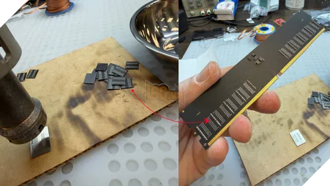 Giá Ram Đắt Đỏ, 'Nga ngố' Chơi Lớn Tự Chế Thanh RAM DDR5 32GB Cho PC Từ Bộ Nhớ Laptop