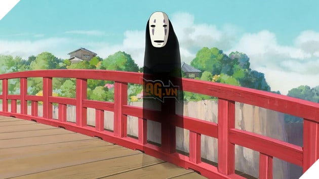 Hình ảnh về nhân vật Vô Diện trong Spirited Away.