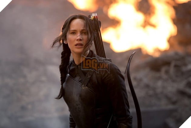 Hình ảnh diễn viên Jennifer Lawrence trong phim "Hunger Games".
