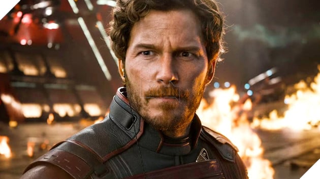 Hình ảnh diễn viên Chris Pratt trong tạo hình nhân vật Star Lord.