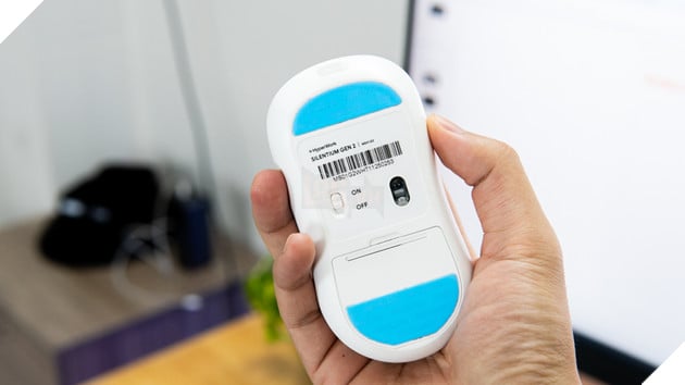 HyperWork Silentium Gen 2: Chuột công thái học yên lặng, pin “trâu”, có con lăn ngang hiếm thấy trong tầm giá 6