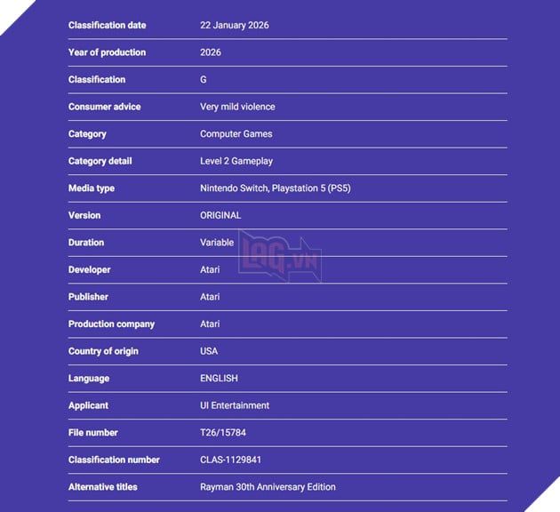 Một Dự Án Game Kỷ Niệm 30 Năm Ra Mắt Rayman Có Khả Năng Ra Mắt Trong Tương Lai 4