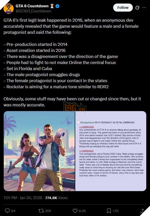 Hé Lộ Khả Năng GTA 6 Không Chỉ Lấy Bối Cảnh Ở Vice City 3