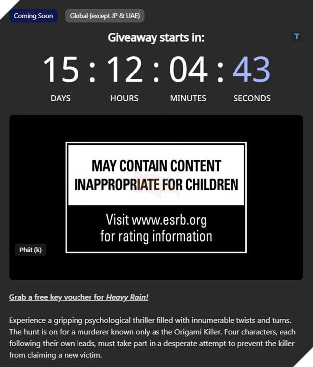 Cơ Hội Để Người Dùng PC Sở Hữu Một Siêu Phẩm Hoàn Toàn Miễn Phí Vào Ngày 18 Tháng 2 2