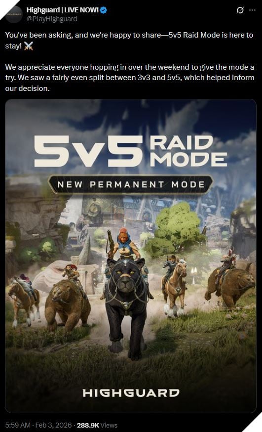 Sau Một Tuần Ra Mắt, Highguard Cuối Cùng Đã Bổ Sung Thêm Chế Độ Nhiều Người Yêu Cầu 2