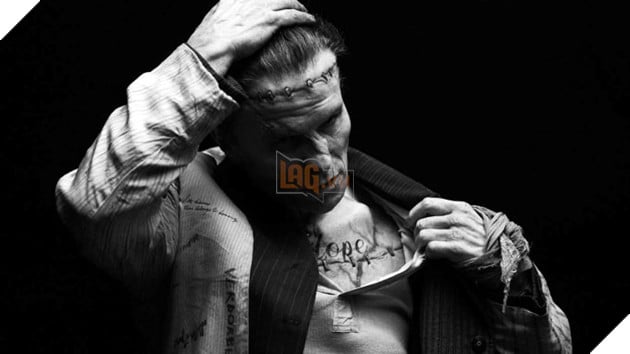 Hình ảnh Frankenstein  do nam diễn viên Christian Bale hóa thân.