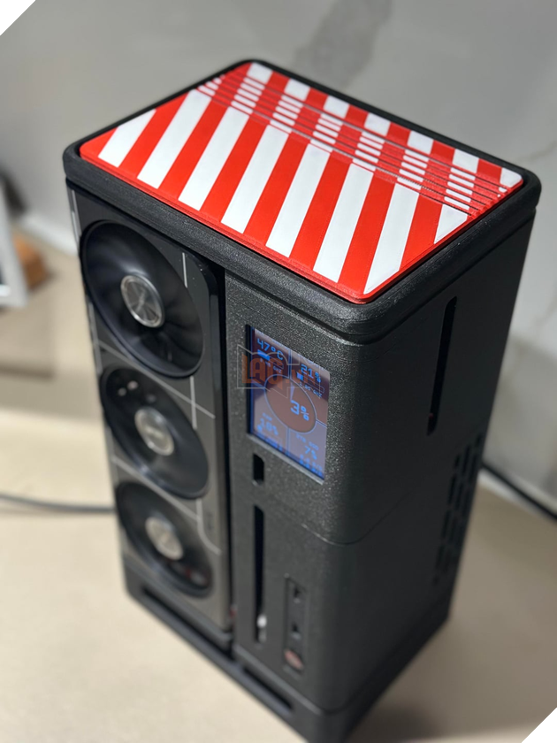 Modder Reddit Chế Vỏ Máy Tính SFF In 3D Tùy Chỉnh Dành Cho Card Đồ Họa RTX 5070 Ti Prime OC