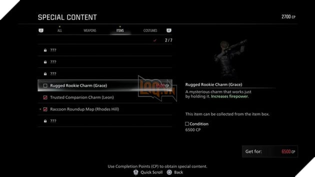 Hướng Dẫn Resident Evil Requiem: Tổng Hợp Các Charm Có Thể Lấy Được Và Công Dụng 19