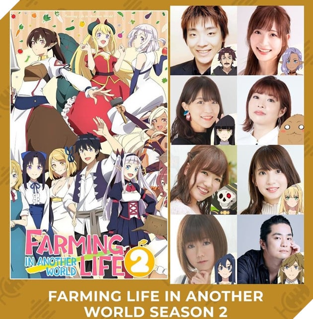 Farming Life in Another World Season 2 công bố thêm dàn diễn viên lồng tiếng