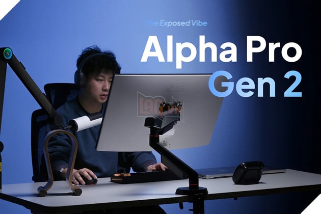Hyperwork Ra Mắt Arm Màn Hình Alpha Pro Gen 2: Thiết Kế Lộ Trợ Lực Đậm Chất Gaming, Hỗ Trợ Màn Hình Đến 40 Inch
