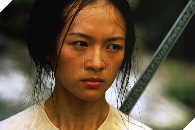 Tạo hình của Chương Tử Di trong phim Ngọa Hổ Tàng Long.