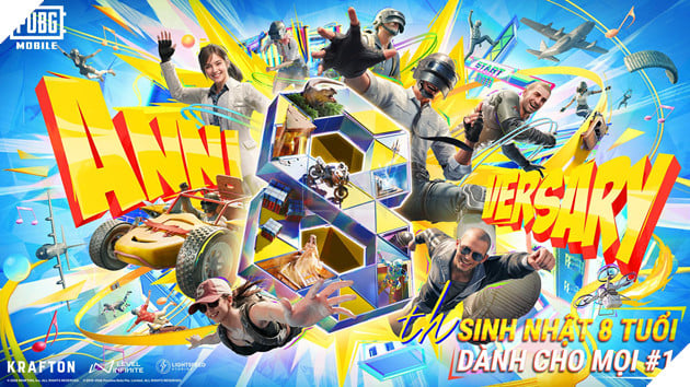PUBG Mobile Kỷ Niệm Sinh Nhật 8 Tuổi Với Hàng Loạt Hợp Tác Đẳng Cấp