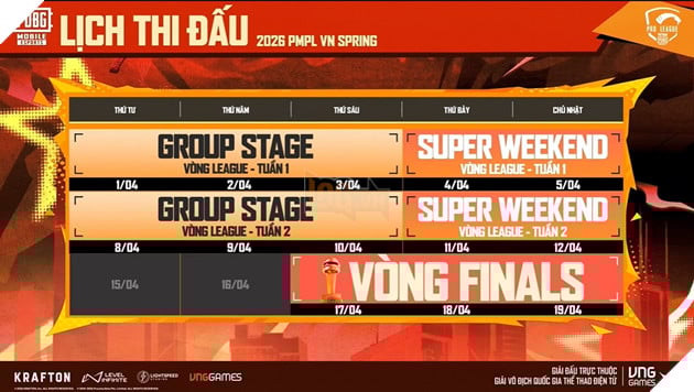 Giải Vô Địch Quốc Gia Thể Thao Điện Tử - Bộ Môn PUBG Mobile Khởi Tranh Giai Đoạn Mùa Xuân Từ 01.04 2