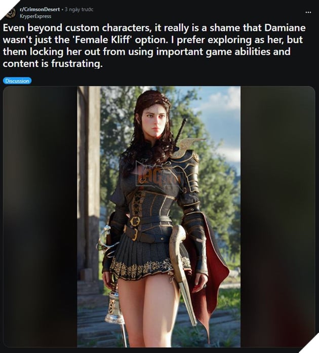 Crimson Desert: Cộng Đồng Hâm Mộ Cảm Thấy Tiếc Nuối Vì Những Giới Hạn Về Nhân Vật Damiane 2