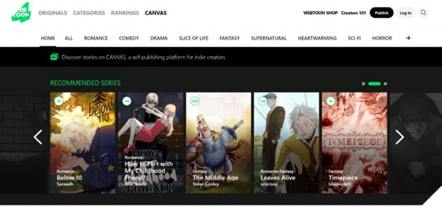 WEBTOON ra mắt CANVAS thống nhất mở rộng cơ hội cho creator