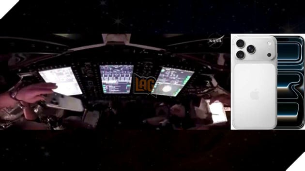Apple bất ngờ được quảng bá trên tàu Artemis: iPhone 17 Pro bay lơ lửng trong không gian 2