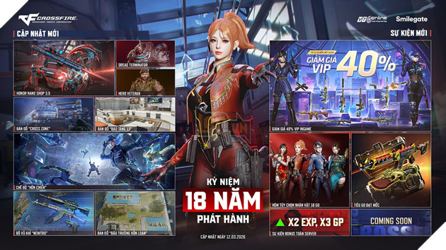 Crossfire Tung Big Update Tháng 3 Kỷ Niệm 18 Năm Ra Mắt Tại Thị Trường Việt