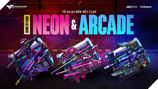 Crossfire Khởi Đầu Tháng 3 Sôi Động Với Kho Báu Noble Gold & Unicorn - QCMM Tùy Chọn Neon & Arcade 5