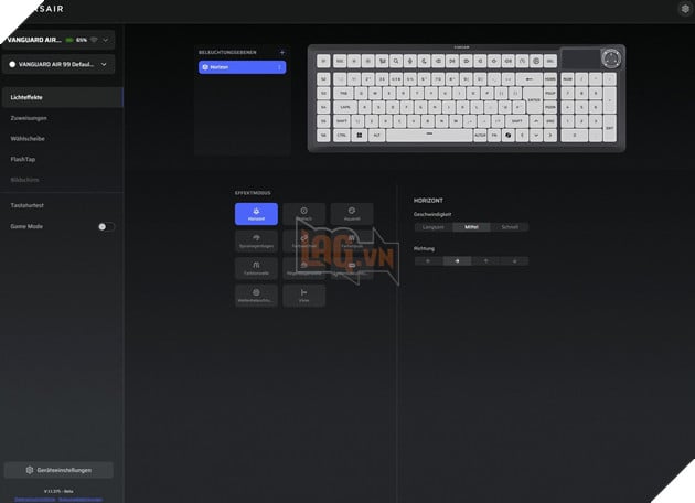 Corsair Vanguard Air 99 Wireless: Bàn phím 8.000Hz tích hợp Stream Deck, all-in-one cho game thủ và streamer 15