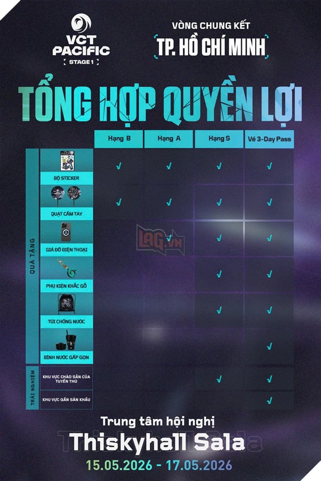 Vòng Chung Kết VCT 2026 Pacific Stage 1 Diễn Ra Tại Trung Tâm Hội Nghị Thiskyhall Sala, Mở Bán Vé Từ Ngày 10.04 5