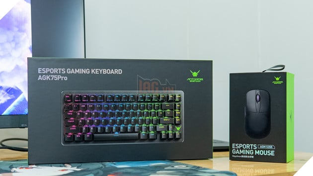 Review bộ đôi vũ khí từ ANTGAMER: Bàn phím nhôm AGK75 và chuột siêu nhẹ AGM535R