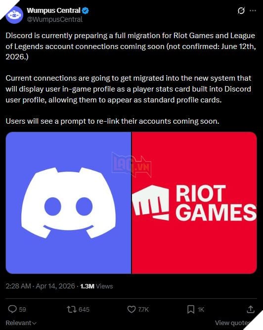 Riot Games Công Bố Kế Hoạch Tích Hợp Discord Vào Liên Minh Huyền Thoại Và VALORANT 2