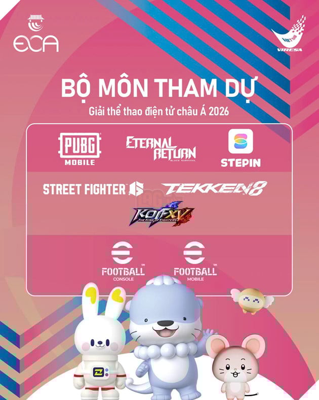 VIRESA Công Bố Danh Sách Chính Thức ĐTQG Tại Esports Championship Asia 2026